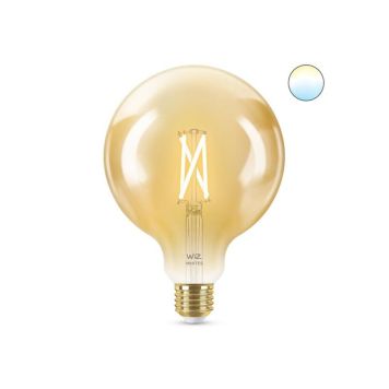 Wiz LED-globepære Whites guld G125 E27 7 W