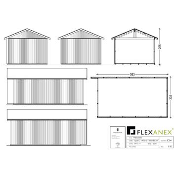 FLEXANEX TYPE C 19,5 m² UBEHANDLET INDIVIDUEL