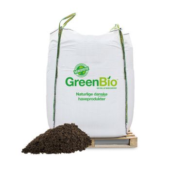 GreenBio plænemuld m/næring 0/6 mm big bag 2000 L