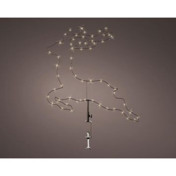 Lumineo udendørs LED-julerensdyr m/klemme L50 cm