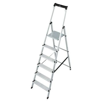 Trappestige 6 trin m/spandholder aluminium