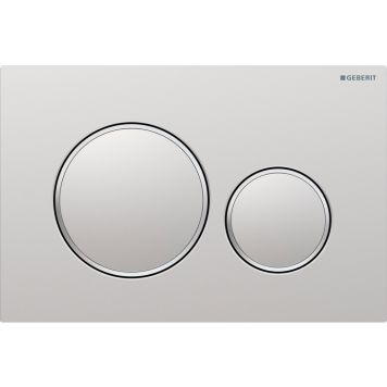 Geberit Sigma 20 betjeningsplade blank/mat krom