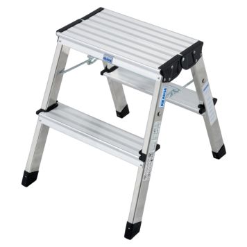 Krause trappestige 2 trin aluminium