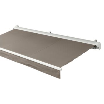 Outfit markise Laura halvlukket taupe 350x300 cm