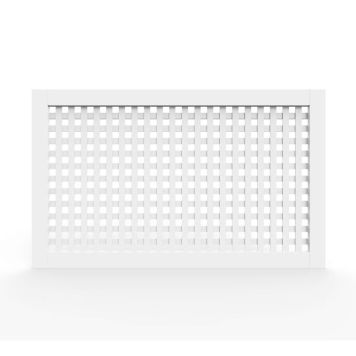 Duri radiatorskjuler Olivia hvid 450x700x15 mm