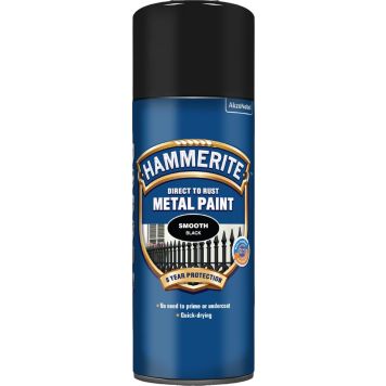 Hammerite metalmaling spray glateffekt sort 400 ml