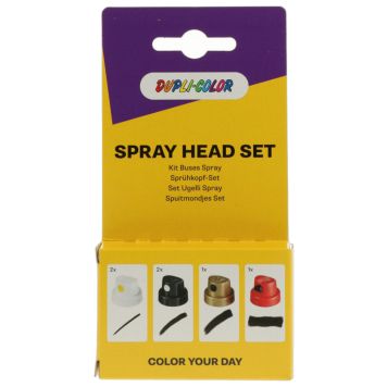 Dupli Color sprøjtedyse sæt m/4 dele