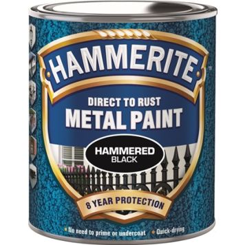 Hammerite metalmaling Hammer Effekt sort 0,75 L