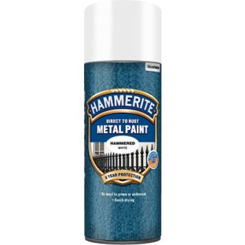 Hammerite metalmaling effektspray Hammer hvid 400 ml