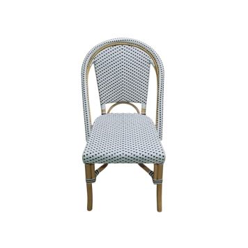 Sunfun Maria havestol rattan hvid/sort 50x60x87 cm