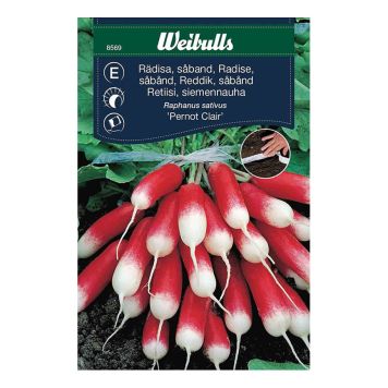 Weibulls grøntsagsfrø såbånd radiser lange