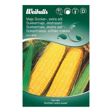 Weibulls grøntsagsfrø sukkermajs ekstrasød Northern Extra Sweet