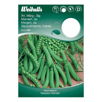 Weibulls blomsterfrø markært Kelvedon Wonder