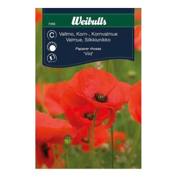 Weibulls blomsterfrø valmuekorn vild