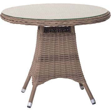 Sunfun cafebord Nadia rattan natur Ø70 cm