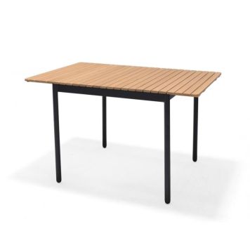 Sensum havebord med udtræk Bergby alu/eukalyptus 125x80 cm