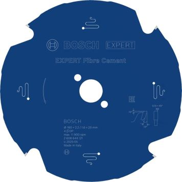 Bosch rundsavklinge exp fiber 160x20x2,2 mm