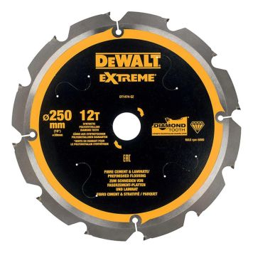 Dewalt PDC-klinge 250x30 mm Z12 fibercement