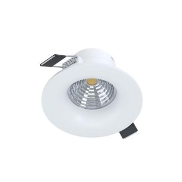 Eglo LED indbygningsspot Saliceto hvid/alu 6 W Ø8,8 cm 