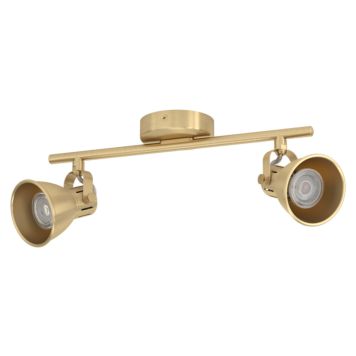 Eglo spotlampe Seras børstet messing m/2xGU10 L37 cm