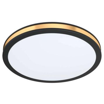 Eglo LED-plafond Pescaito guld/sort Ø28 cm