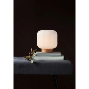 Nordlux bordlampe Milford hvid E27 H21,5 cm