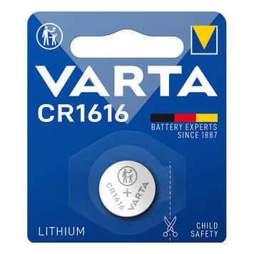 Knapcellebatteri CR1616 3V - Varta