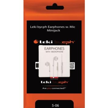 Leki bycph earphones m/mic minijack