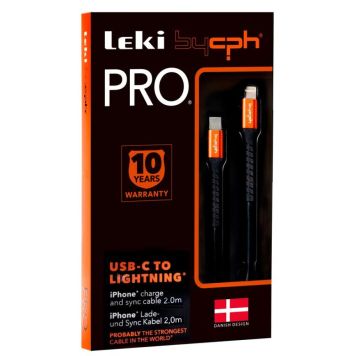 Leki bycph Pro kabel USB-C til Lightning 2M 