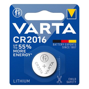 Knapcellebatteri CR2016 3 v - Varta
