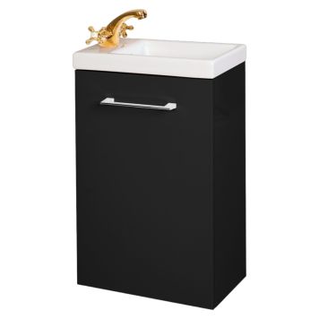 Badmøbelsæt Porto med vask sort