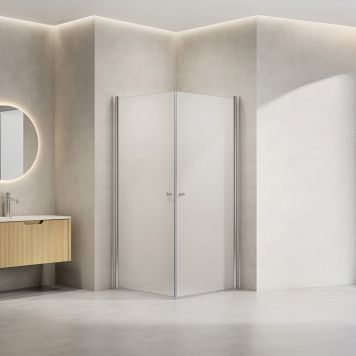 Ystad brusehjørne 90x90x190 cm frost