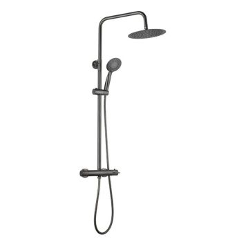 Bluerain brusesæt inkl. termostat gun black