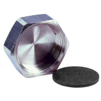 Slutmuffe forkromet ½"