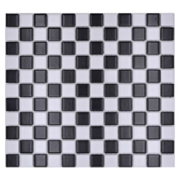 Mosaik BM 148 sort/hvid keramik 33x30,2 cm