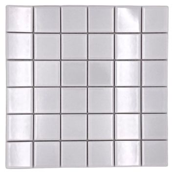 Mosaik Uni blank hvid 29,8 x 29,8 cm