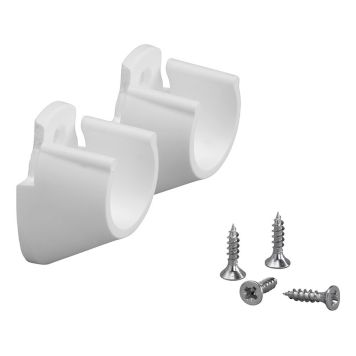 Elfa Lumi bøjlestangsholder hvid 44x32x25 mm