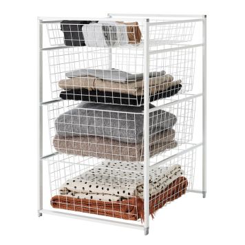 Elfa Lumi Basic startkit hvid 745x450 mm