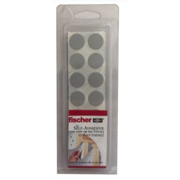 Fischer dækknap Ø14 mm lysegrå 42 stk.