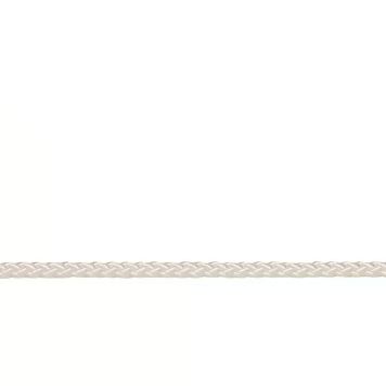 Stabilit flettet snor hvid 4 mm pr. m