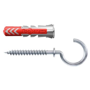 Fischer rawplugs´Duopower 6x30 mm 6 stk. m/ rund krog