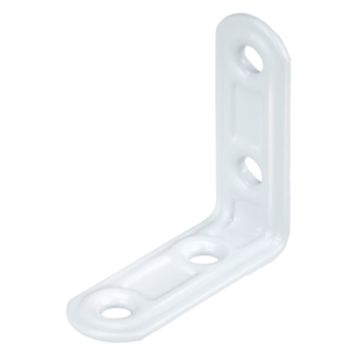 Vinkeljern 40 x 40 x 15 mm (A x A x B) hvid