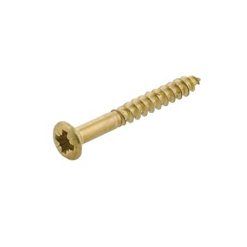 Træskrue messing 2,5x20 mm