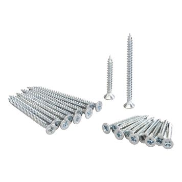 Elfa Lumi skruer til konsoller 3,5x32/51mm 10+10 stk.