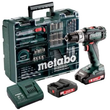 Metabo akku slagboremaskine SB18L 18V m/tilbehør, batteri & lader