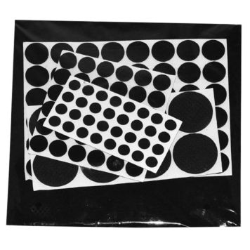 Filt 125 stk. i forskellige størrelser sort