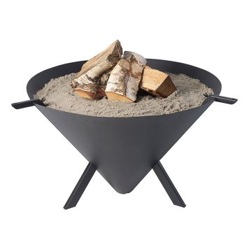 Bålfad Cone sort Ø77 - Bon-fire