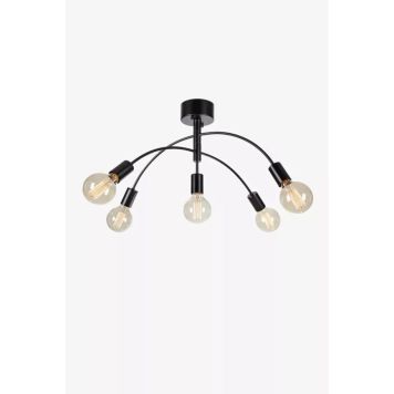 Markslöjd loftlampe Cygnus sort 5xE27 70x35 cm