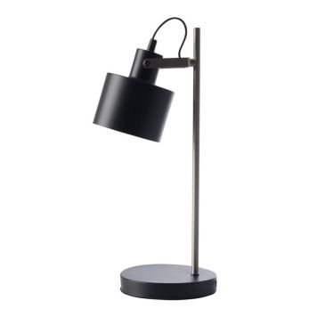 Dyberg Larsen bordlampe Ocean sort/stål E14 43 cm