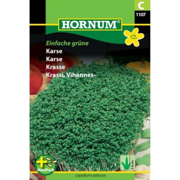 Hornum krydderurtefrø Karse Einfache Grüne (MaxiPack)